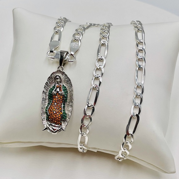 Other - Italian silver 925 Virgin of Guadalupe and chain